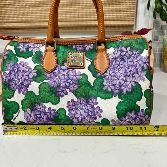 Dooney & Bourke Purple Hydrangea Barrel Satchel Set - Picture 9 of 14